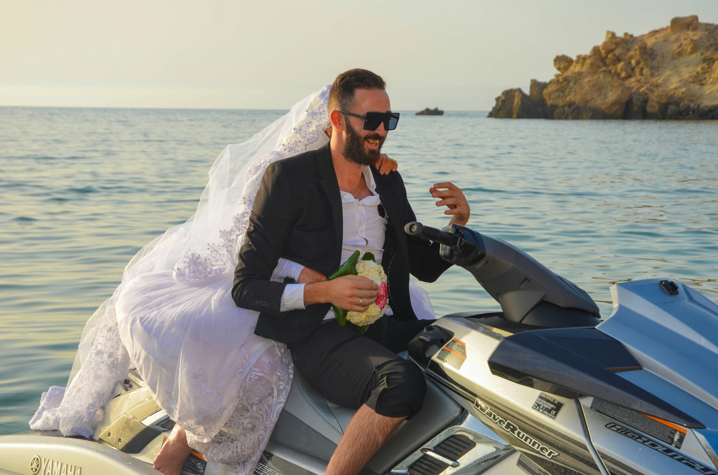 Bride Falls Off Jet Ski